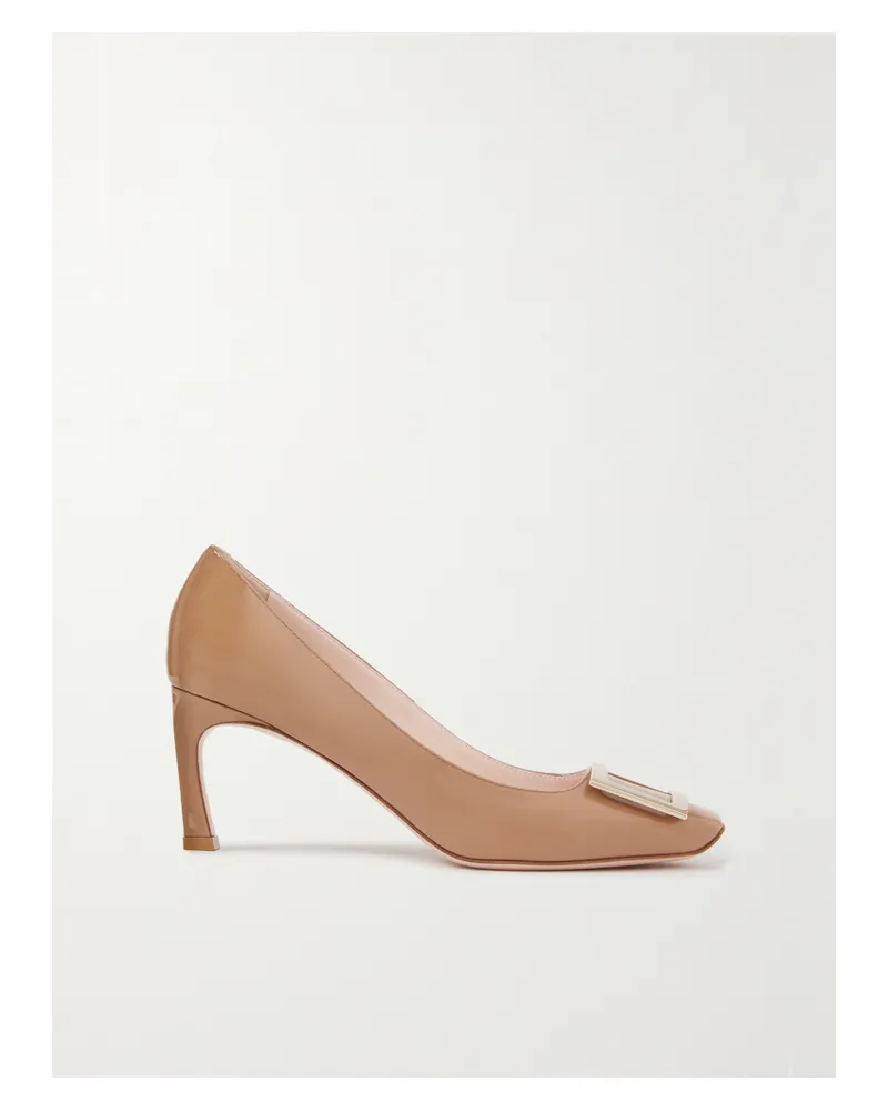 Roger Vivier Belle Vivier Trompette Pumps Aus Lackleder Mit Verzierung - Neutral Neutral
