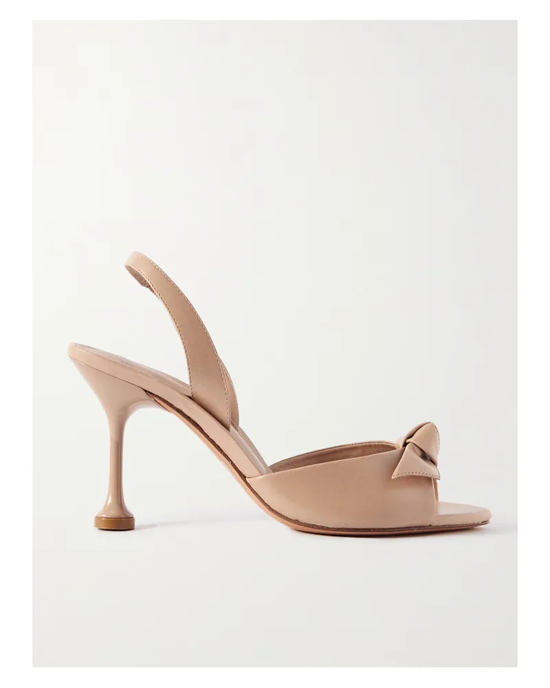 Alexandre Birman Clarita Easy Slingback-sandalen Aus Leder - Neutral Neutral