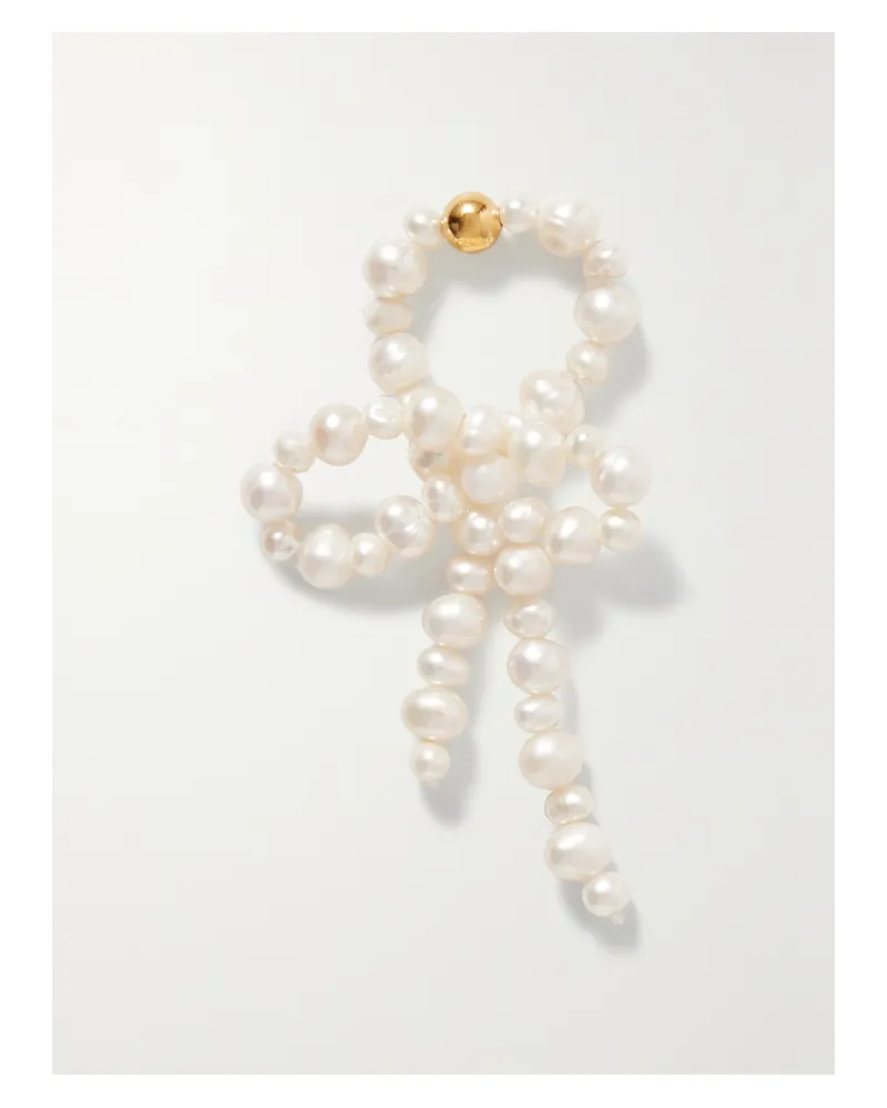 Completedworks Net Sustain Recycled Gold Vermeil Pearl Ring - White White