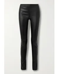 Joseph Leggings aus Elastischem Leder Schwarz