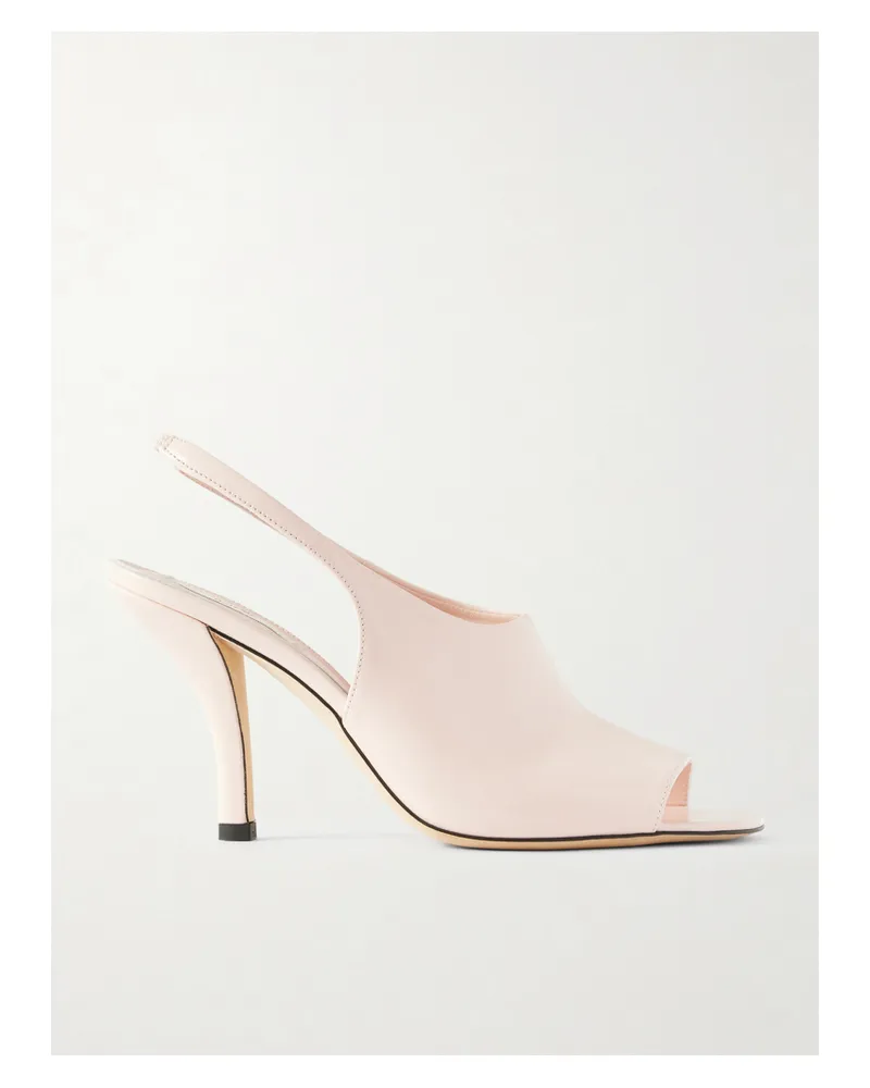 Totême Slingback-sandalen Aus Glanzleder - Pink Pink