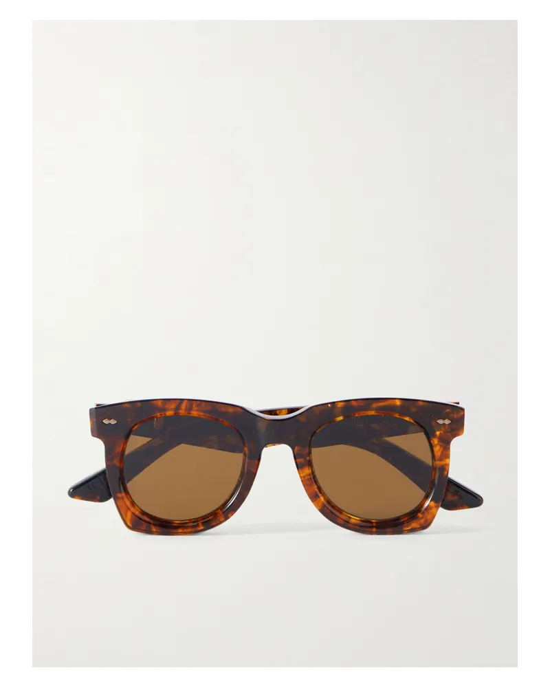 Jacques Marie Mage Ava Sonnenbrille Mit Eckigem Rahmen Aus Azetat In Hornoptik - Braun Braun