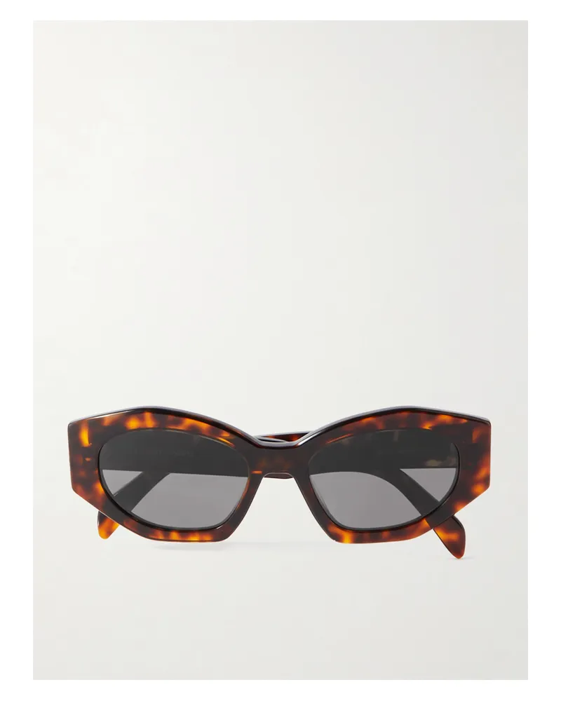 Celine Triomphe Cat-eye Tortoiseshell Acetate Sunglasses Tortoiseshell