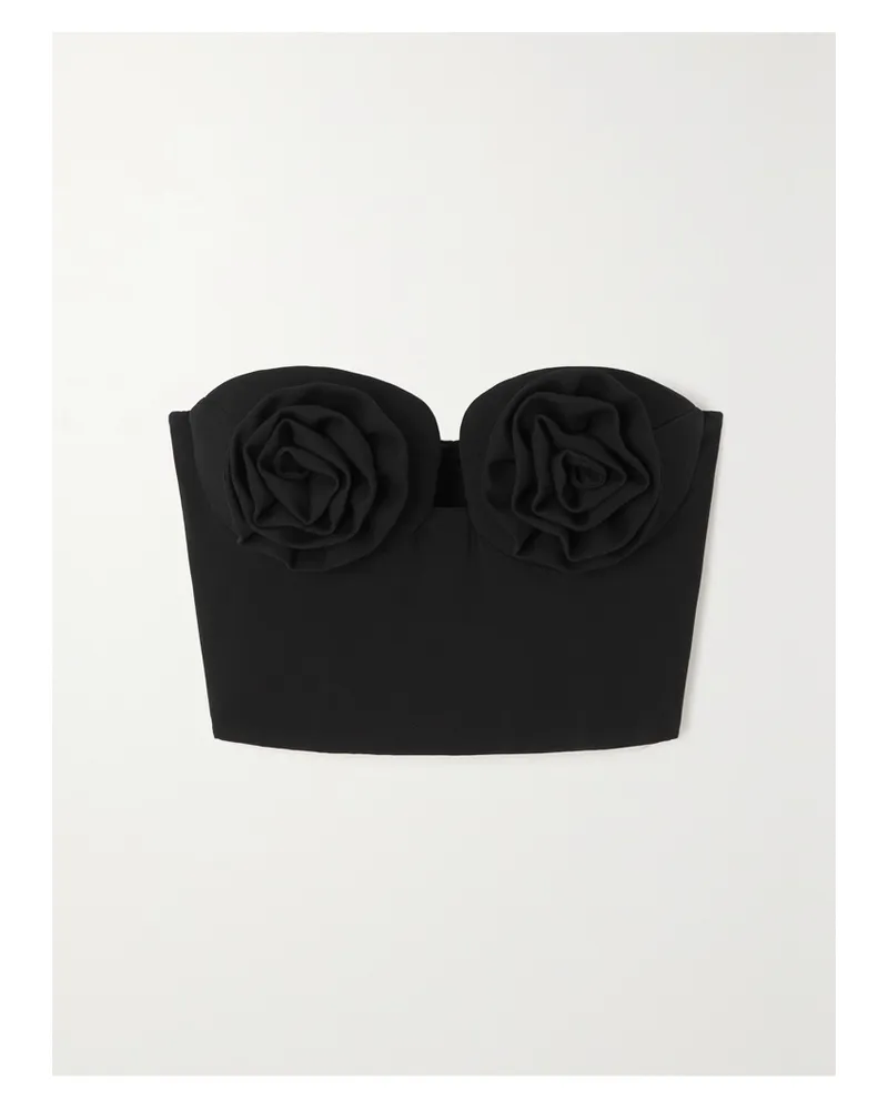 Magda Butrym Trägerloses Bustier Aus Crêpe - Schwarz Schwarz