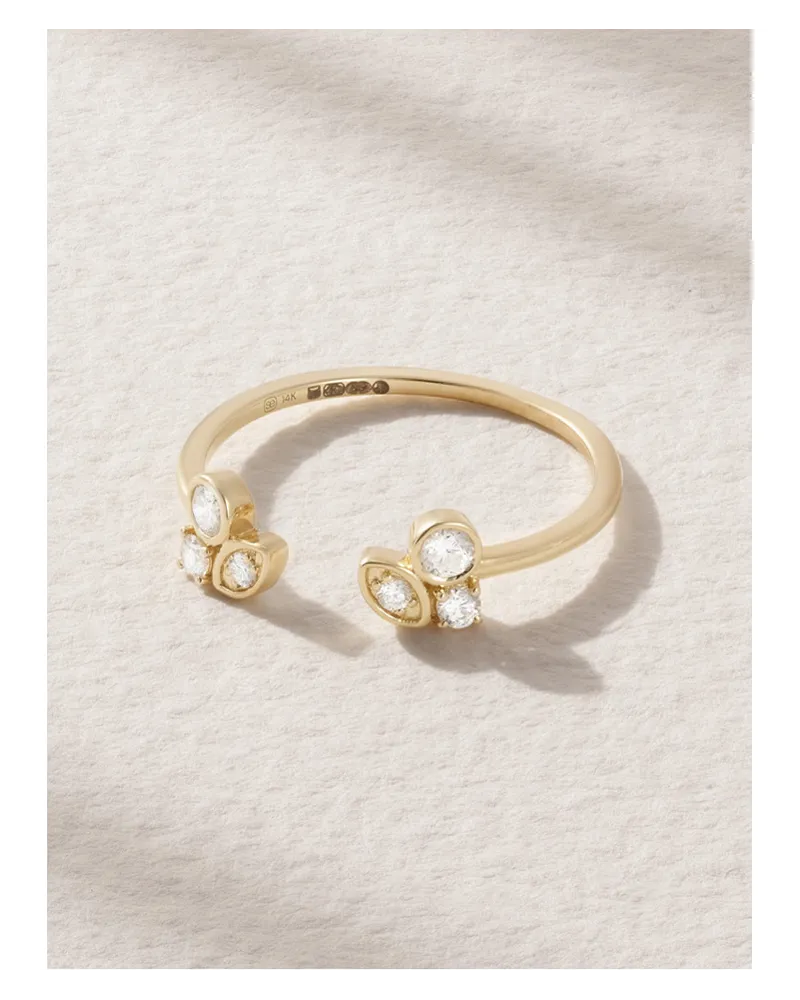 Sydney Evan Ring aus 14 Karat  mit Diamant Gold