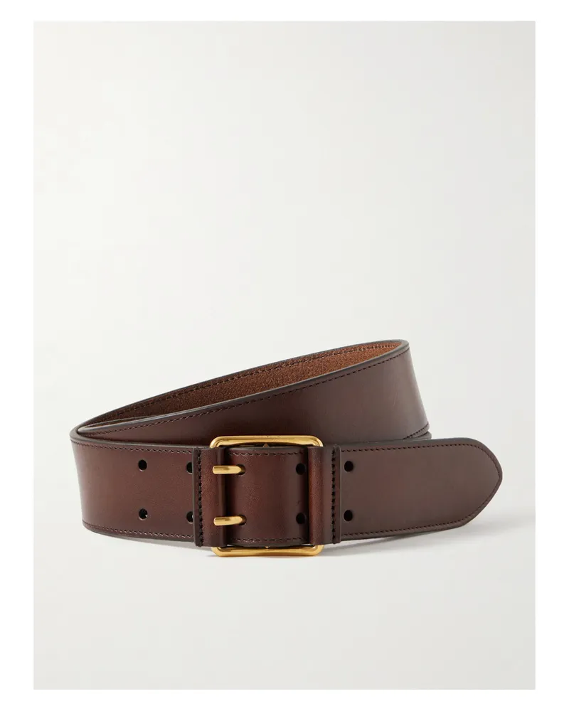 Saint Laurent Motorcycle Ledergürtel - Braun Braun