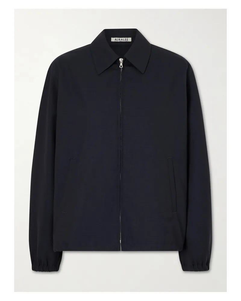 AURALEE Wool And Mohair-blend Jacket - Blue Blue