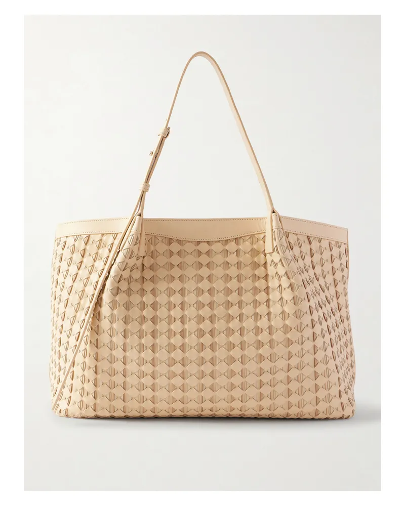 Serapian Secret Large Woven Leather Tote - Neutrals Neutrals