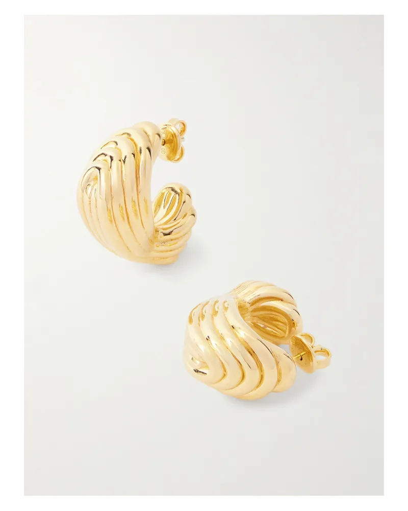 Bottega Veneta Vergoldete Creolen Gold