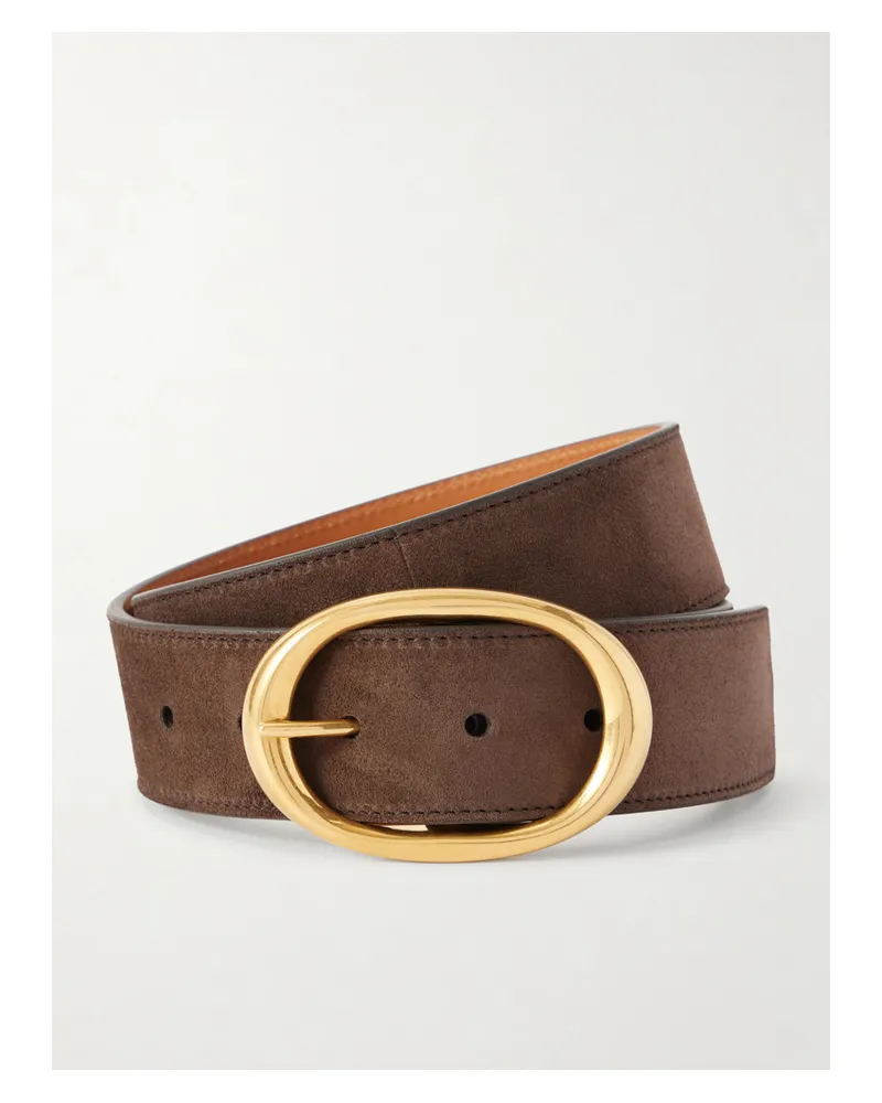 TWP Gürtel Aus Veloursleder - Braun Braun