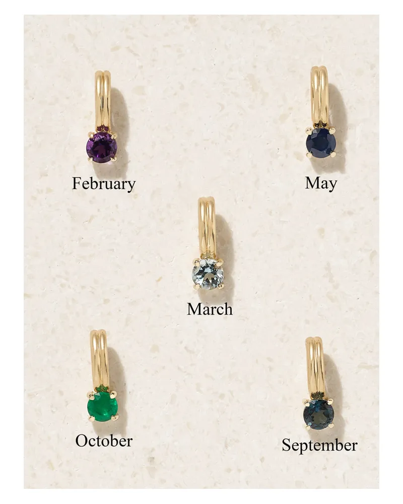 Stone & Strand Beekman Birthstone Kette Aus 14-karat Gold Mit Stein Gold