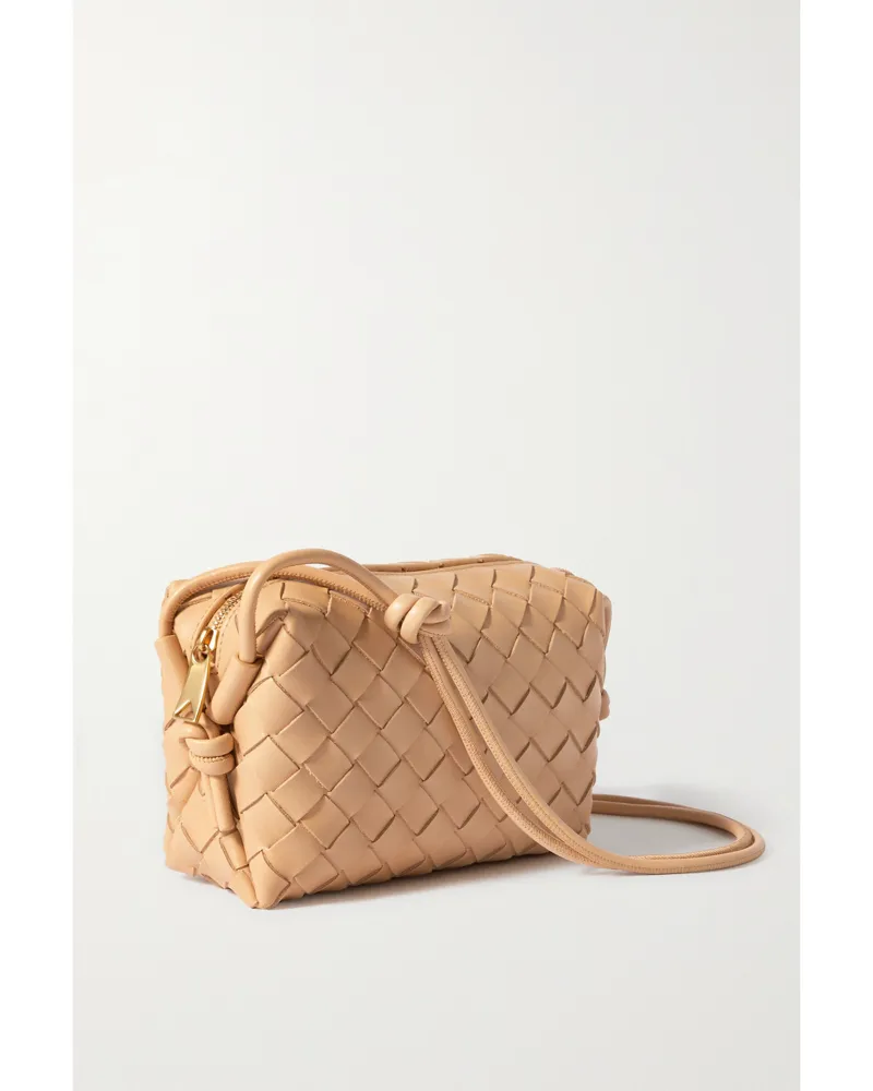 Bottega Veneta Loop Mini Intrecciato Leather Shoulder Bag - Neutrals Neutrals