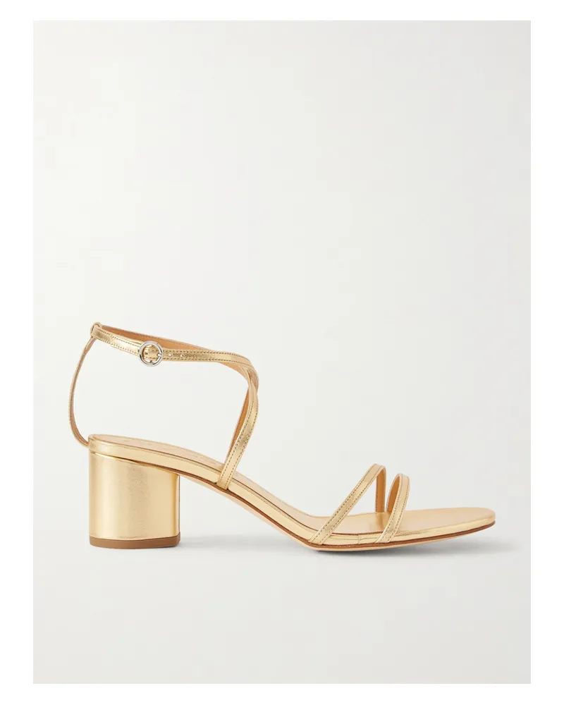 aeyde Mirella Sandalen Aus Metallic-leder - Gold Gold