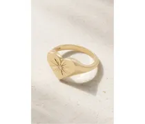 Love Token Ring aus 14 Karat  mit Diamant
