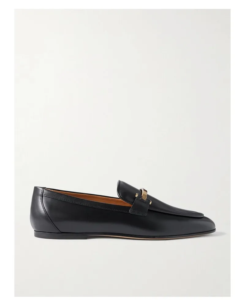 TOD'S Loafers Aus Leder Mit Verzierung - Schwarz Schwarz
