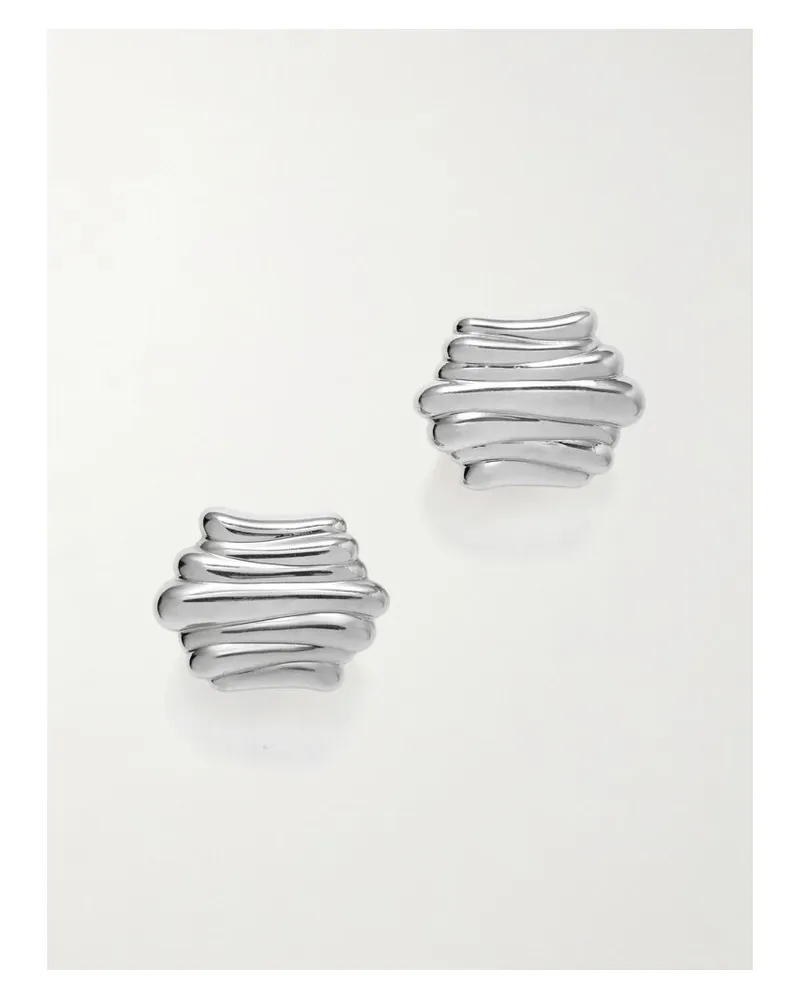 KHAITE Crema Versilberte Ohrringe Silber