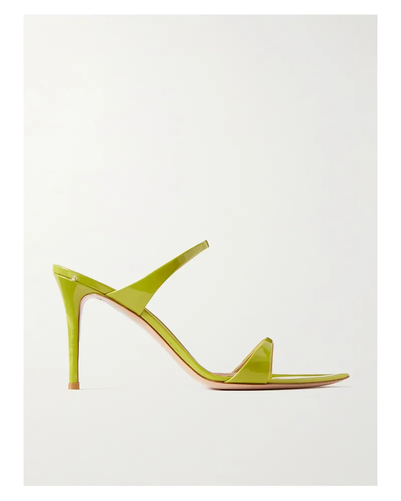 Gianvito Rossi 85 Mules Aus Lackleder - Grün Grün