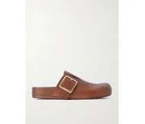 Ease Clogs Aus Leder Mit Schnallen - Braun