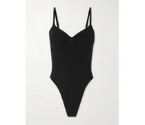 Seamless Sculpt Strapless Thong Bodysuit – Onyx – String-body - Schwarz