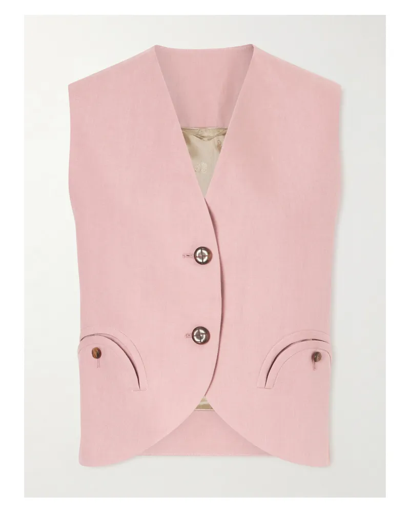 Blazé Milano Midday Sun Linen Vest - Pink Pink