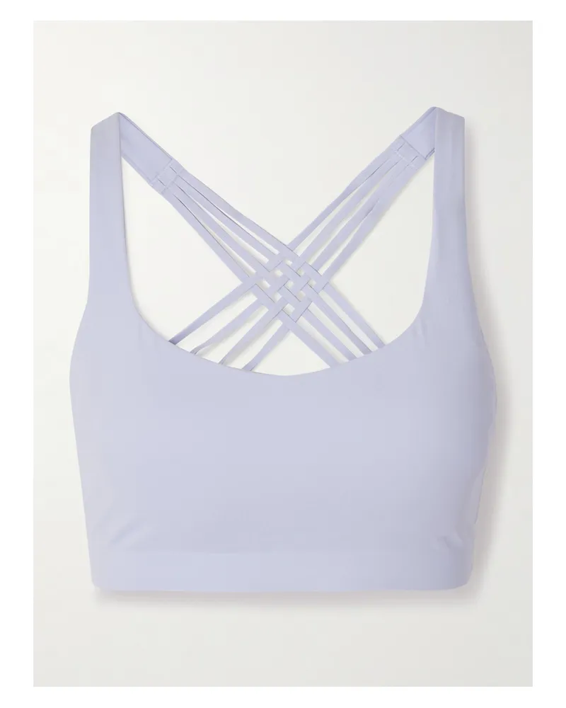 LULULEMON Flexyflex Yoga Bra Light Support – Sport-bh - Körbchengrößen A–c - Blau Blau