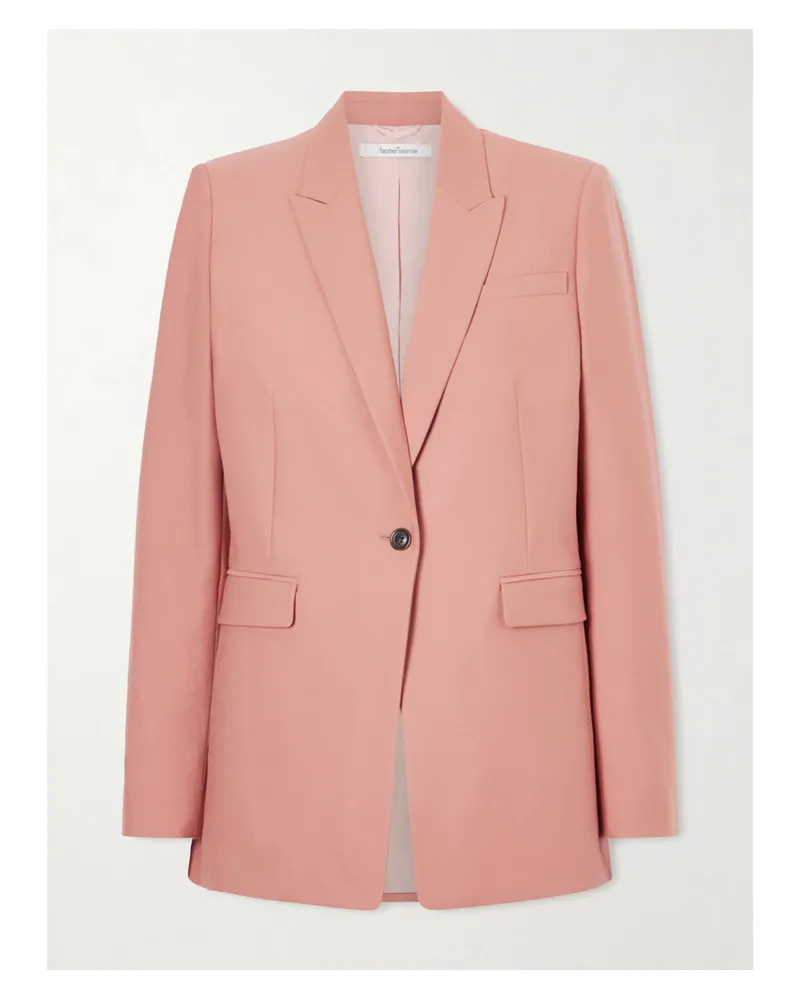 Another Tomorrow Blazer Aus Grain De Poudre Aus Wolle - Pink Pink