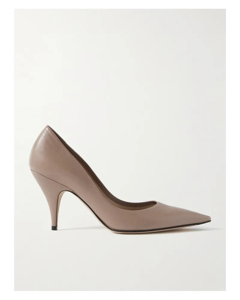 The Row Liisa Leather Pumps - Neutrals Neutrals
