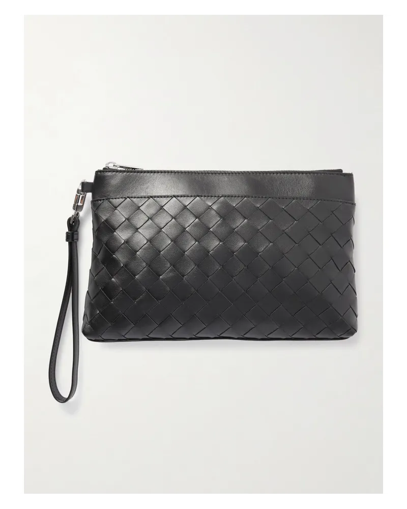 Bottega Veneta Prism Beutel aus Intrecciato-leder Schwarz