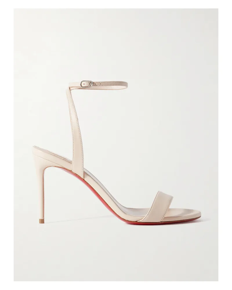 Christian Louboutin Loubigirl 85 Sandalen Aus Leder - Neutral Neutral