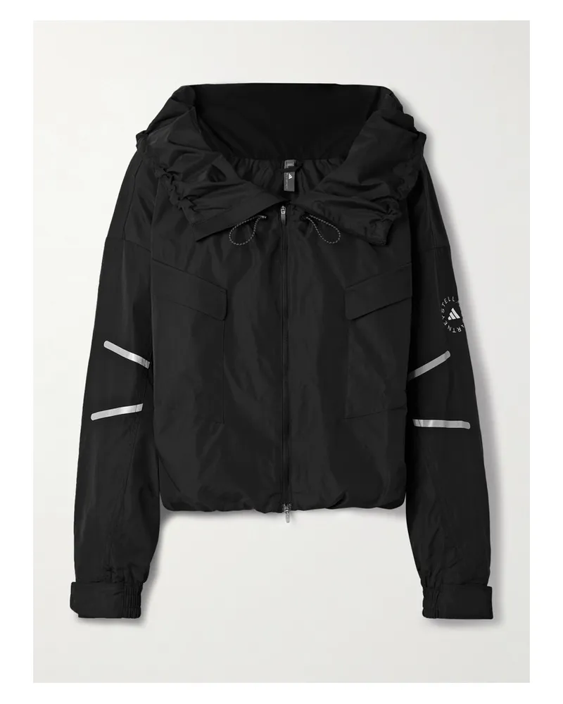 adidas Item Jacke Aus Recyceltem Shell - Schwarz Schwarz