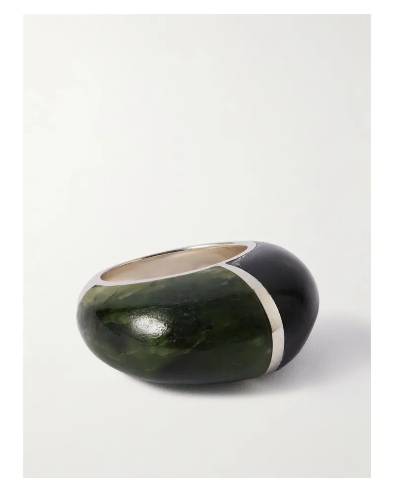 Sophie Buhai Division Ring Aus Silber Und Jade - Schwarz Schwarz
