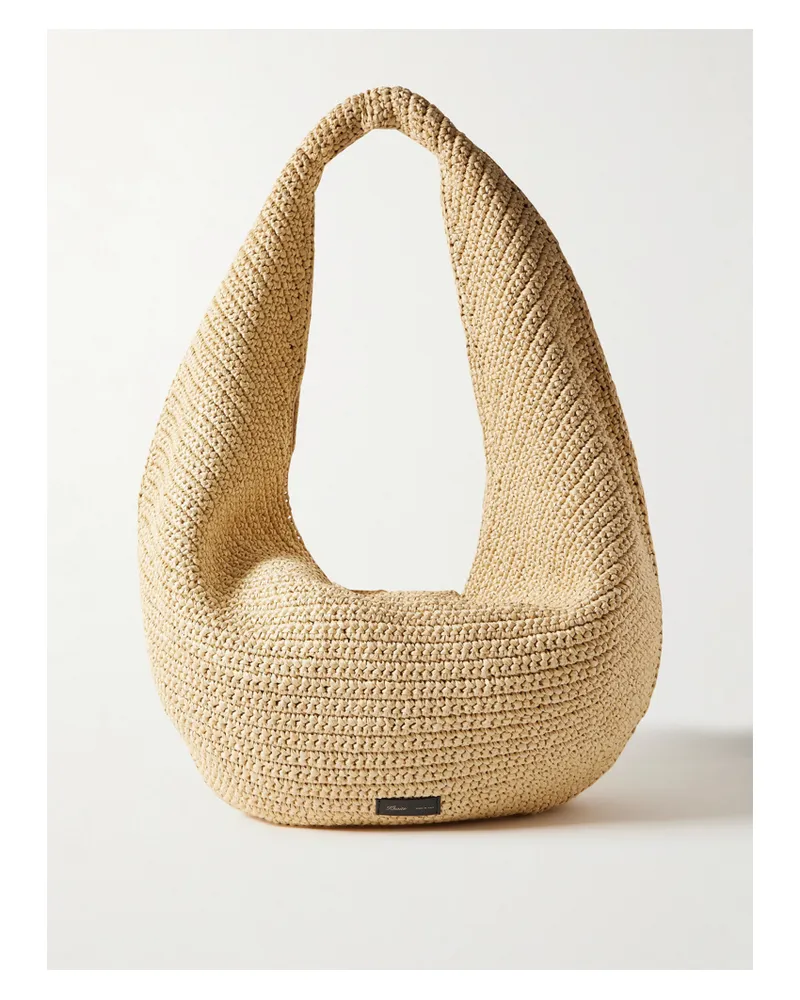 KHAITE Olivia Large Raffia Shoulder Bag - Neutrals Neutrals
