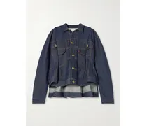 Levi's Jeansjacke Mit Falten - Blau