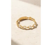 D-vibes Small Ring aus 18 Karat  mit Diamanten