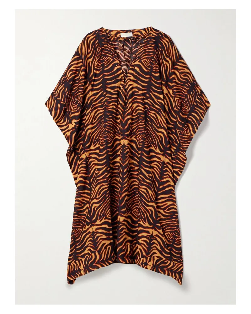 Ulla Johnson Estelle Kaftan Aus Voile Aus Einer Baumwollmischung Mit Tigerprint - Animal-Print Animal-print