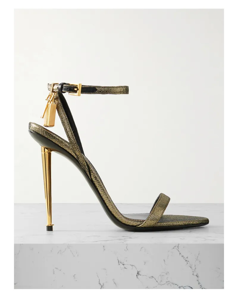 Tom Ford Padlock Sandalen Aus Lamé - Gold Gold