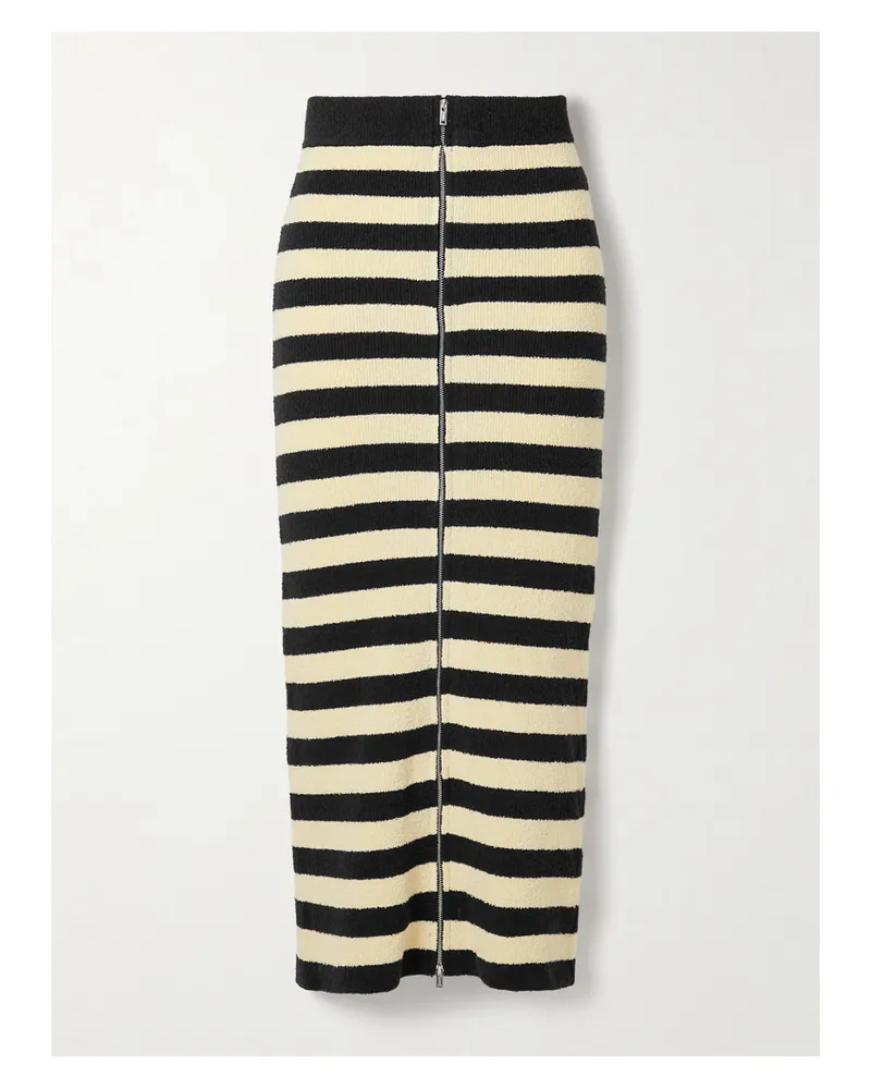 Nanushka Net Sustain Nima Gestreifter Midirock Aus Frottee Aus Einer Baumwollmischung - Mehrfarbig Mehrfarbig
