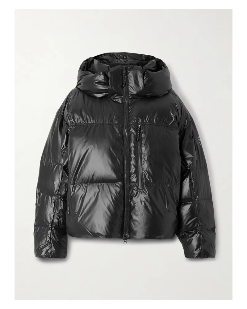 adidas Hooded Padded Quilted Recycled Shell Jacket - Black Black