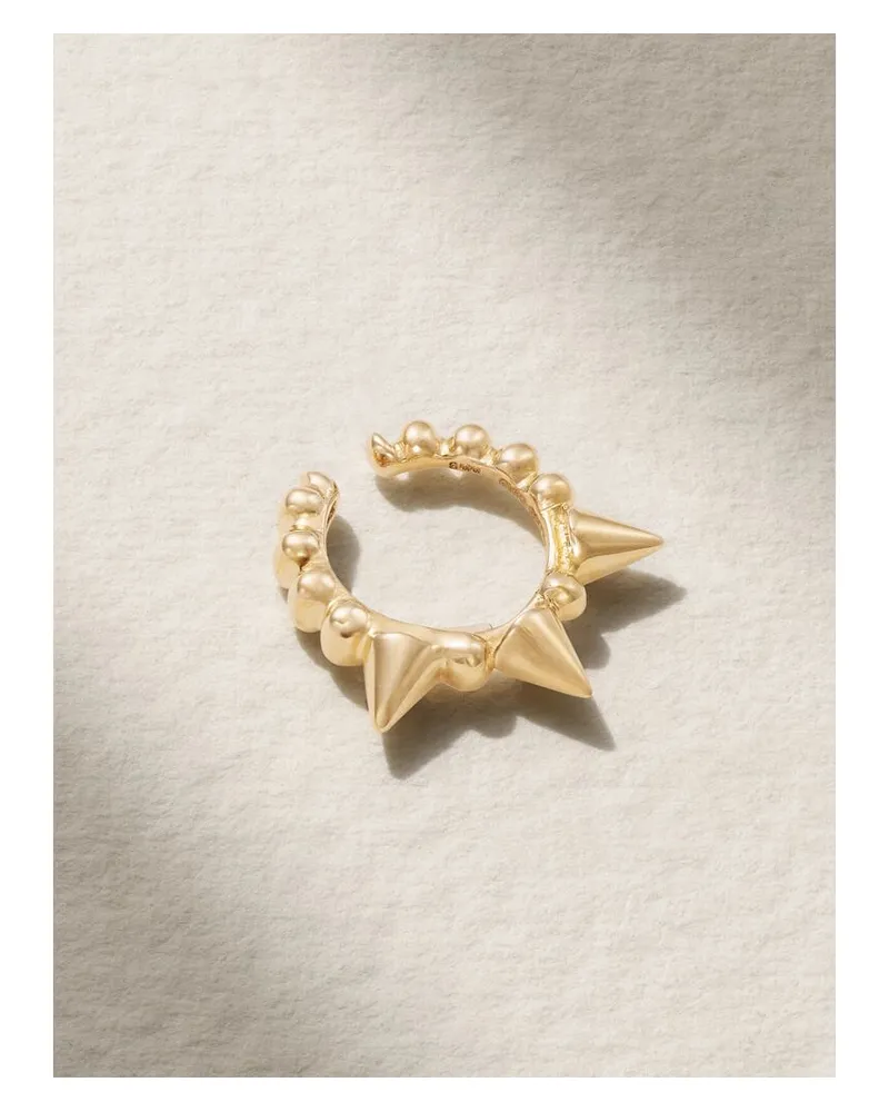 Maria Tash Triple Spike 8mm Ear Cuff Aus 18 Karat Gold Gold