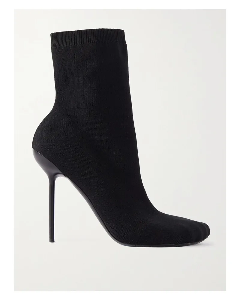 Balenciaga Anatomic Sock Boots Aus Stretch-strick - Schwarz Schwarz