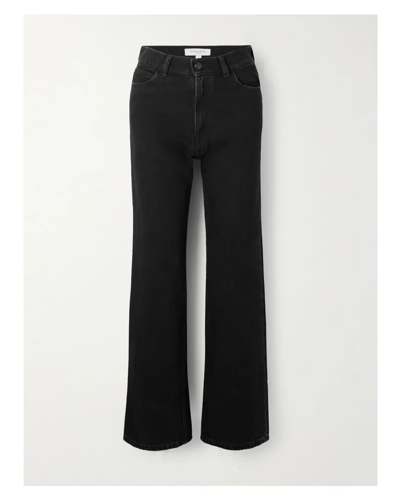 Giuliva Heritage Collection Dana Hoch Sitzende Jeans Mit Geradem Bein - Schwarz Schwarz