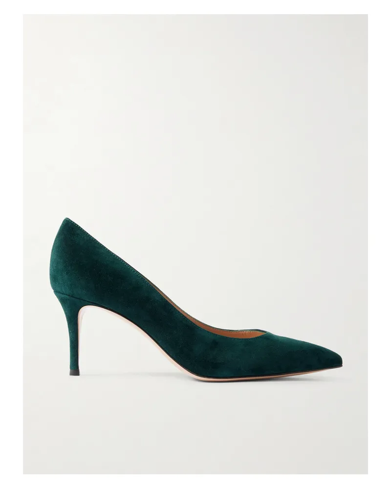 Gianvito Rossi Gianvito 70 Pumps Aus Veloursleder - Grün Grün