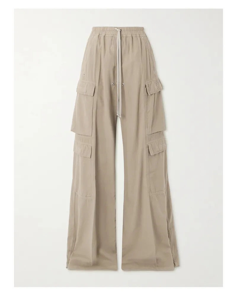 Rick Owens Jumbo Belas Cargohose Mit Weitem Bein Aus Baumwoll-twill - Neutral Neutral