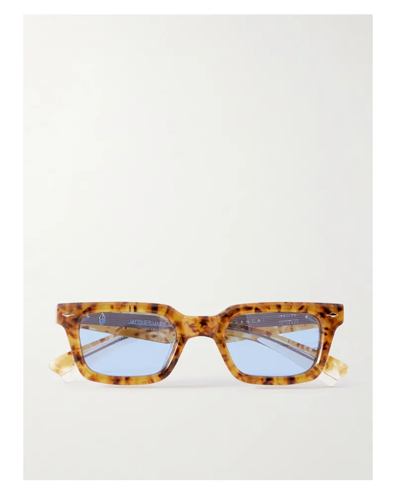 Jacques Marie Mage Casablanca Sonnenbrille Mit D-rahmen Aus Azetat In Hornoptik Horn