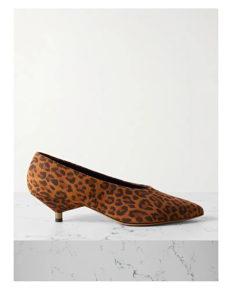 Isabel Marant Ebisa Pumps Aus Veloursleder Mit Leopardenprint - Animal-Print Animal-print