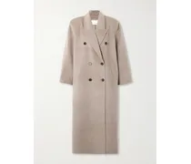 Gaia Doppelreihiger Oversized-mantel Aus Einer Wollmischung - Braun