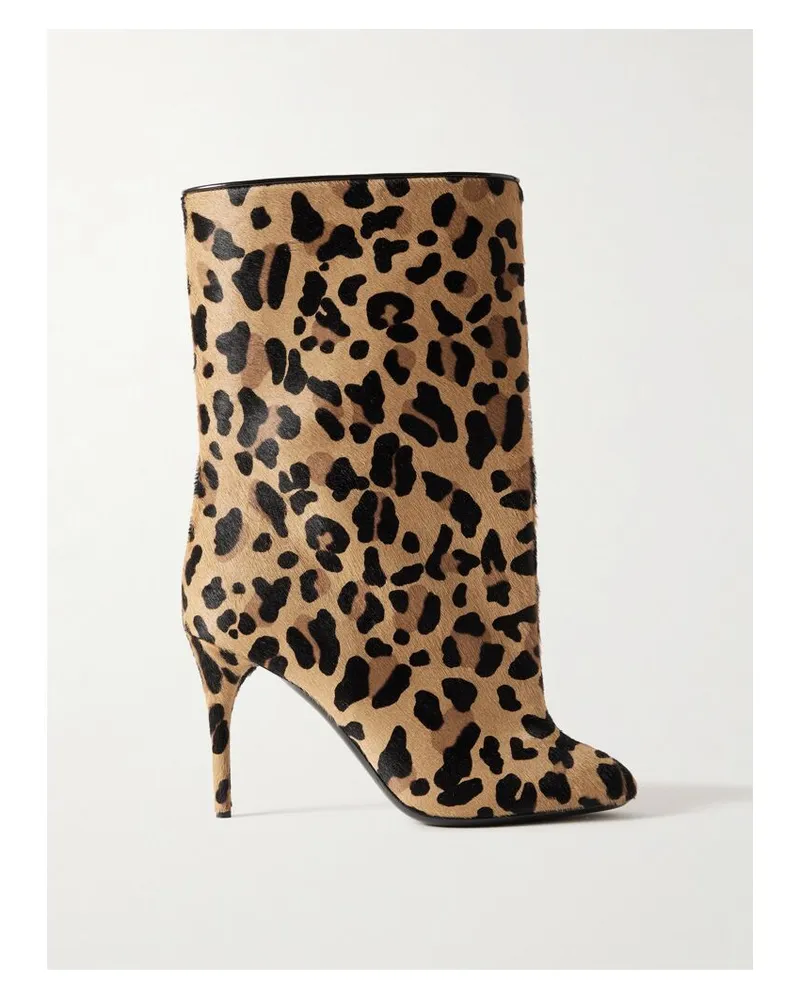 Alaïa 90 Stiefel Aus Kalbshaar Mit Leopardenprint - Animal-Print Animal-print