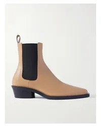 Proenza Schouler Bronco Chelsea Boots aus Leder Neutral