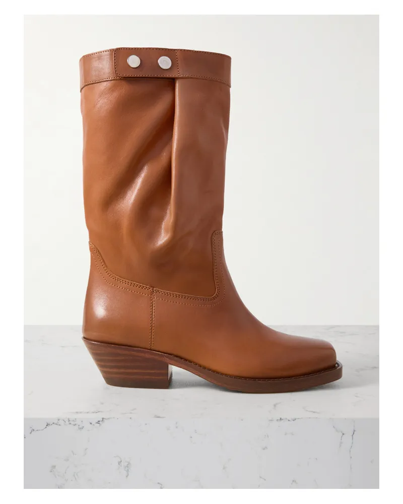 Isabel Marant Ademe Stiefel Aus Leder - Braun Braun