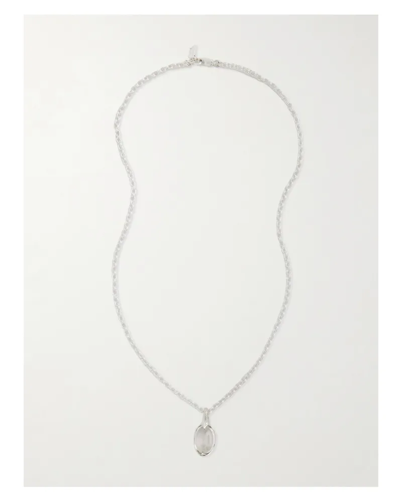 Loren Stewart Orb Sterling Silver Quartz Necklace Silver